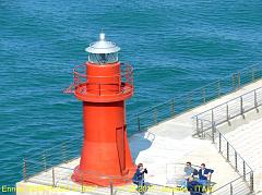 60  - Fanale rosso ( Porto di Ancona - ITALIA)  Red  lantern of the Ancona harbour  - ITALY